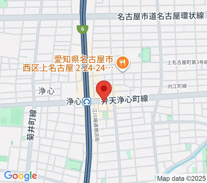 ビッグシティギターズの地図