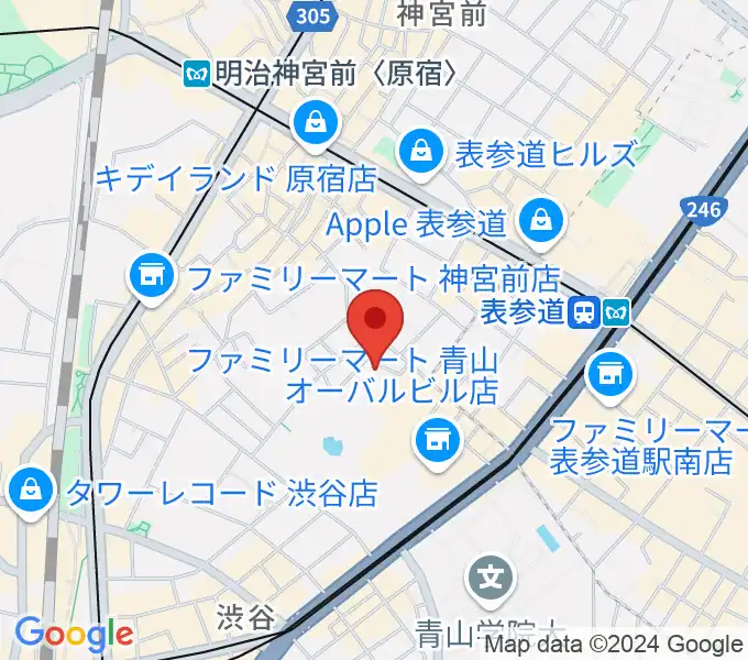 表参道ラパン・エ・アロの地図