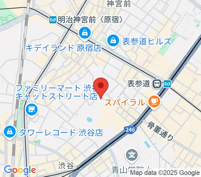 表参道ラパン・エ・アロの地図
