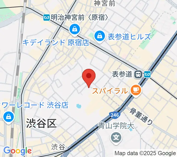 表参道ラパン・エ・アロの地図