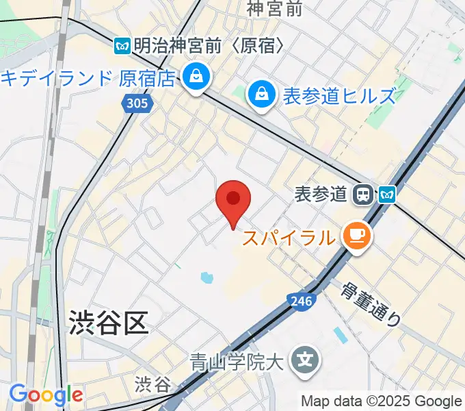 表参道ラパン・エ・アロの地図