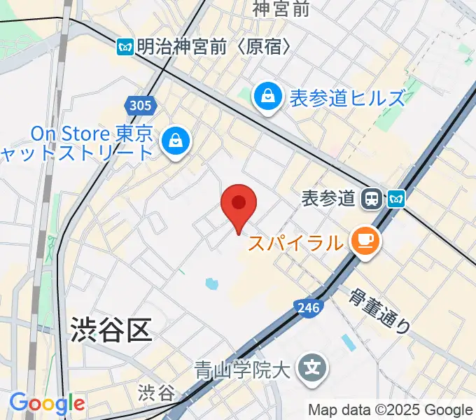 表参道ラパン・エ・アロの地図
