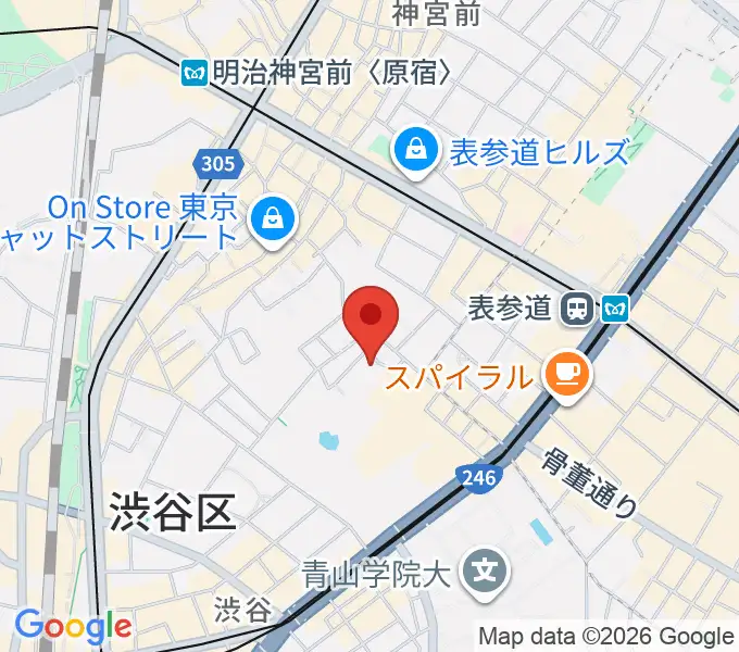 表参道ラパン・エ・アロの地図