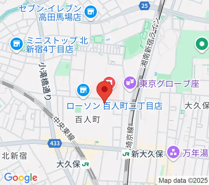 スタジオ ヴィルトゥオージの地図