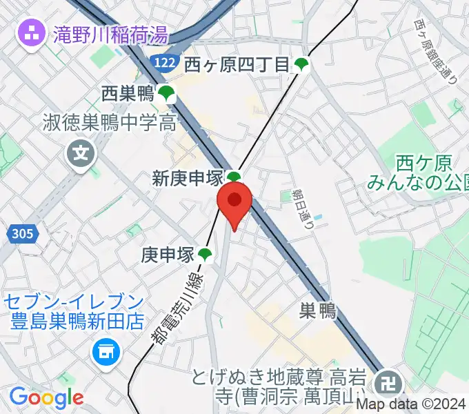 スタジオフォーの地図