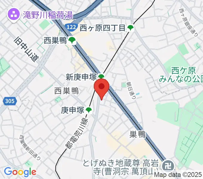 スタジオフォーの地図