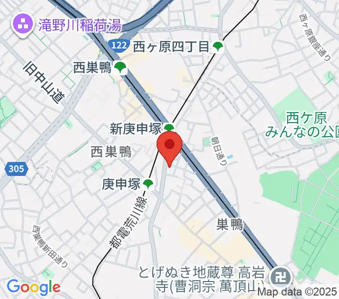 スタジオフォーの地図