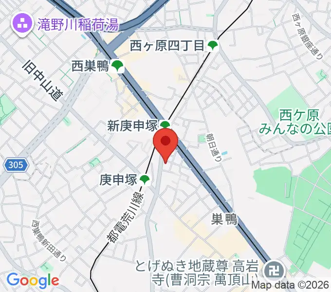 スタジオフォーの地図