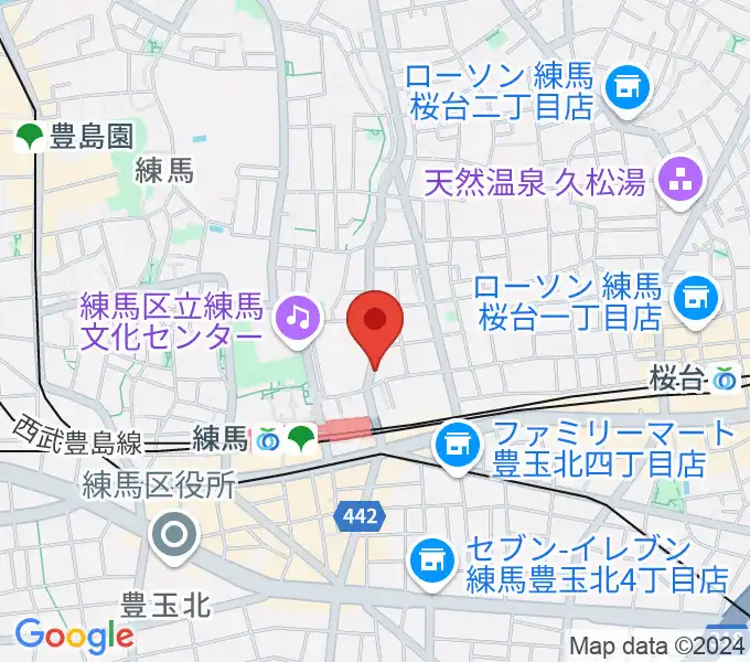 スタジオマザーハウス練馬店の地図