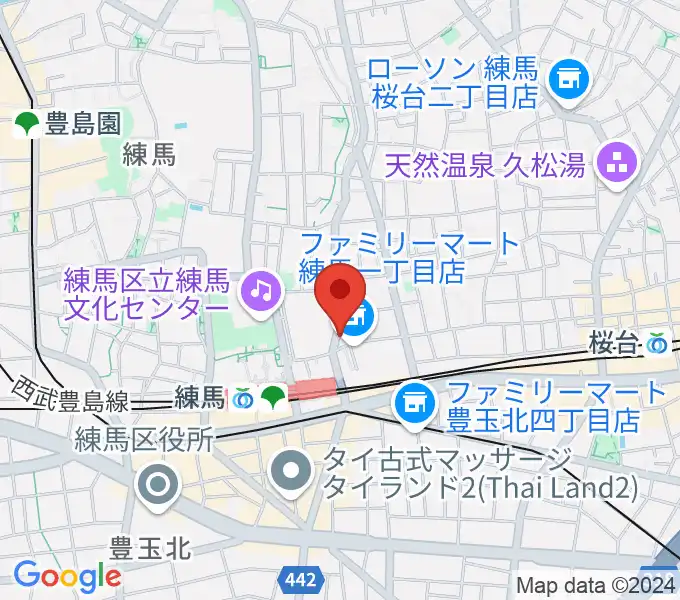 スタジオマザーハウス練馬店の地図