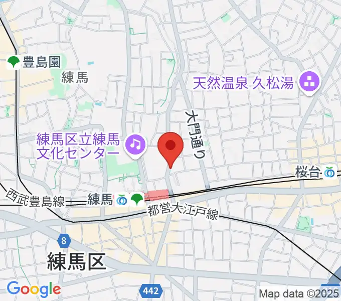 スタジオマザーハウス練馬店の地図