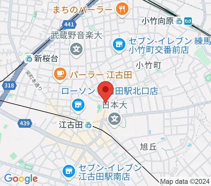 スタジオマザーハウス江古田店の地図