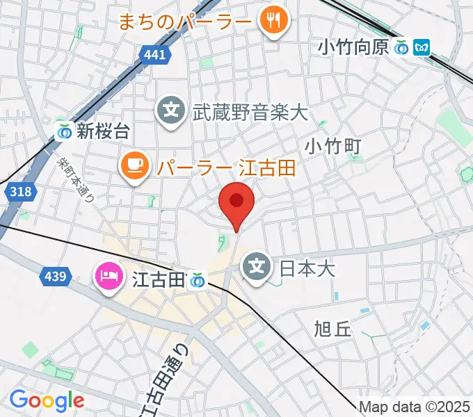スタジオマザーハウス江古田店の地図