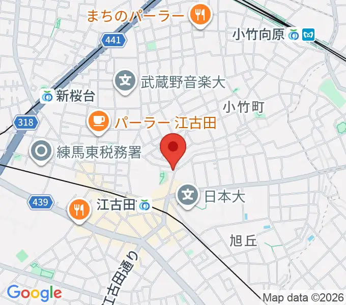 スタジオマザーハウス江古田店の地図