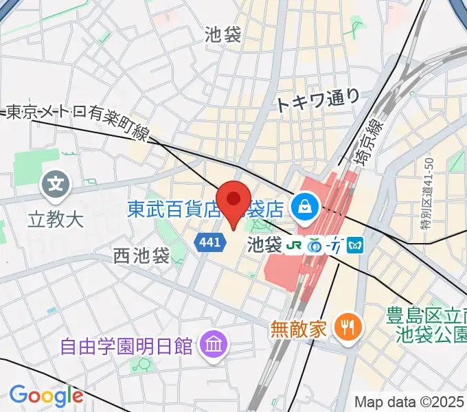 東京芸術劇場の地図