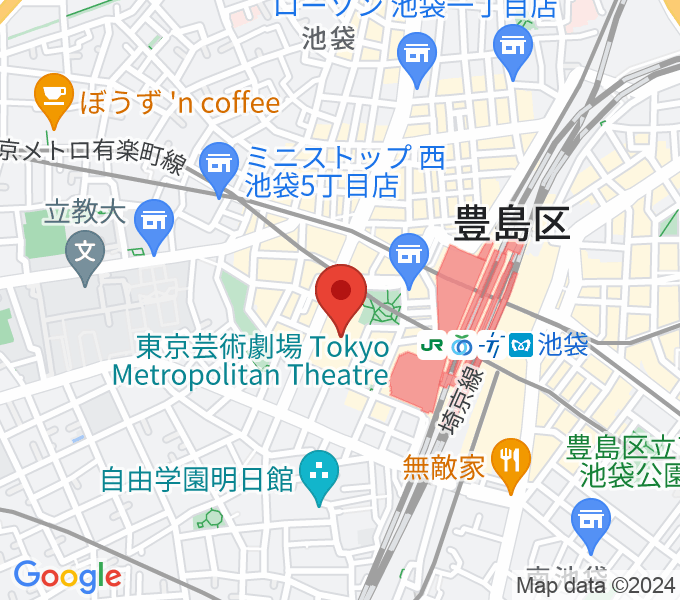 東京芸術劇場リハーサルルームの場所
