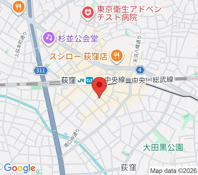 クレモニア・スタジオの地図