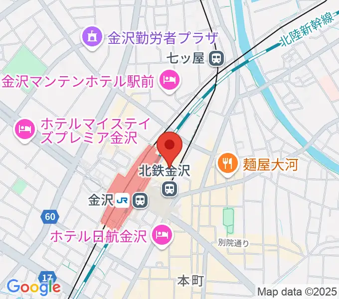 島村楽器 金沢フォーラス店の地図
