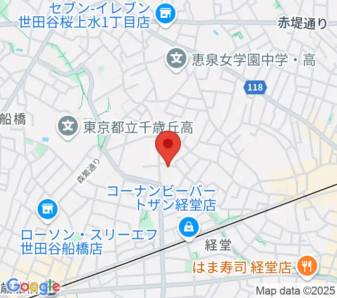 カルラホールの地図