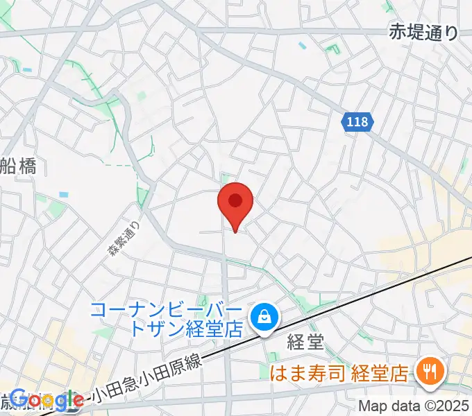 カルラホールの地図