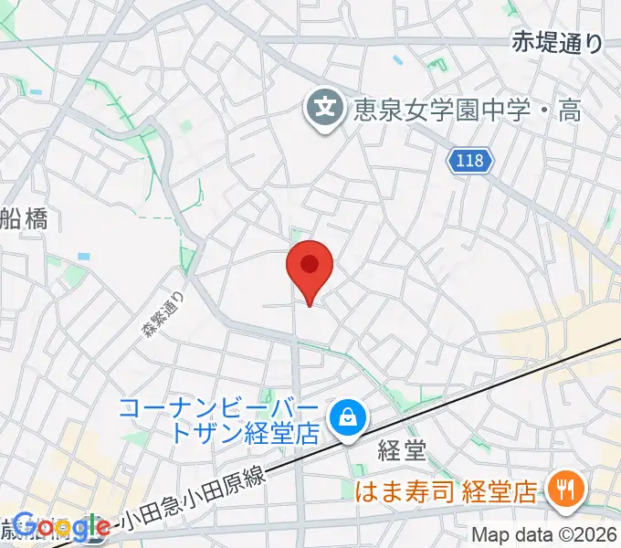 カルラホールの地図