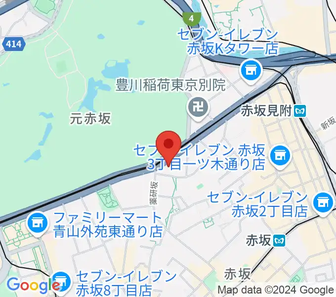 赤坂区民センターの地図