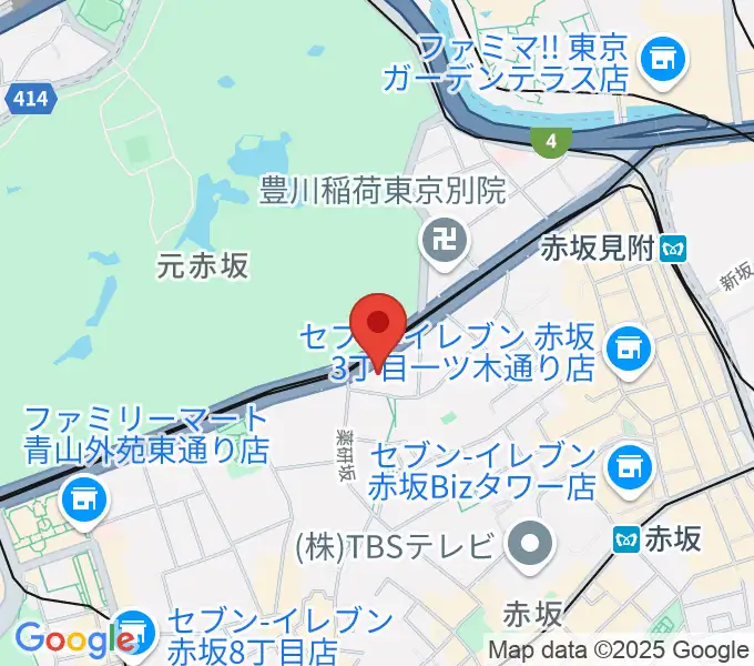 赤坂区民センターの地図