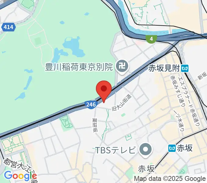 赤坂区民センターの地図