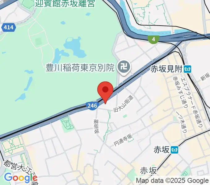 赤坂区民センターの地図