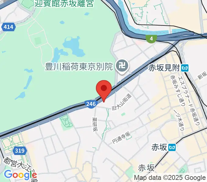 赤坂区民センターの地図