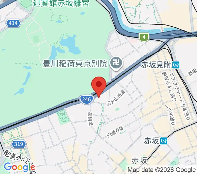 赤坂区民センターの地図