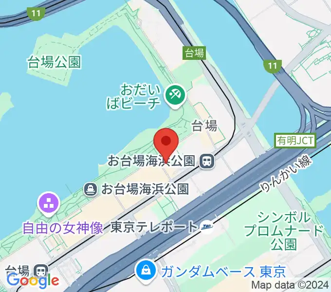 港区立台場区民センターの地図