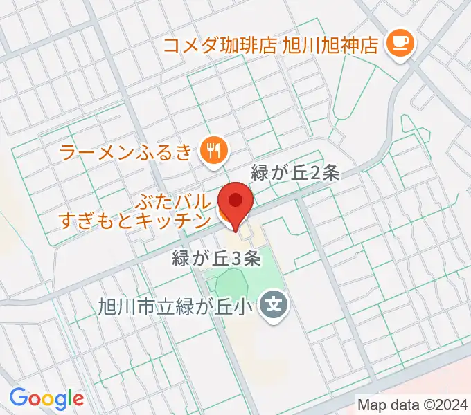 ローランド音楽教室旭川緑が丘校の地図