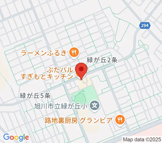 ローランド音楽教室旭川緑が丘校の地図