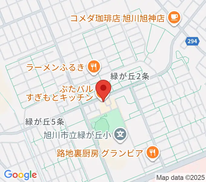 ローランド音楽教室旭川緑が丘校の地図