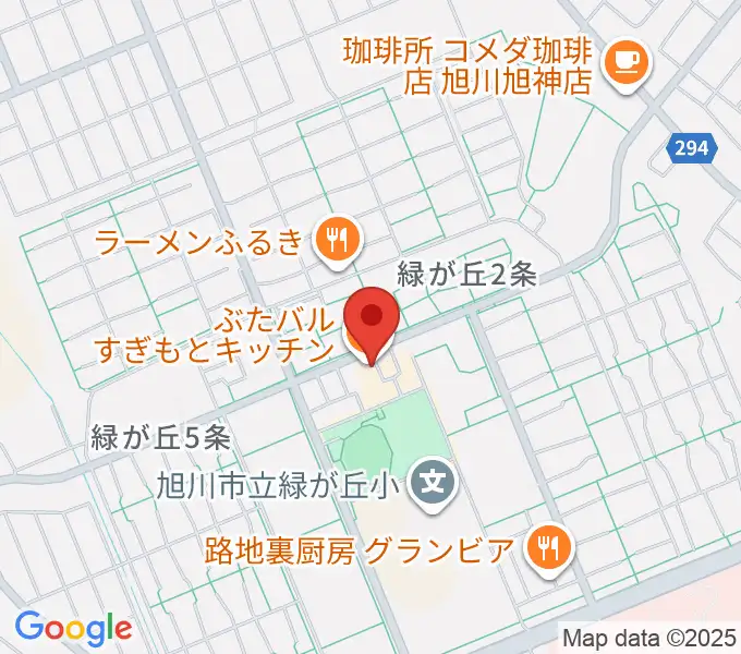 ローランド音楽教室旭川緑が丘校の地図