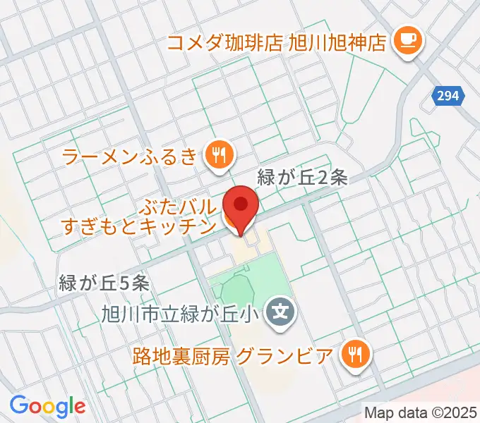 ローランド音楽教室旭川緑が丘校の地図