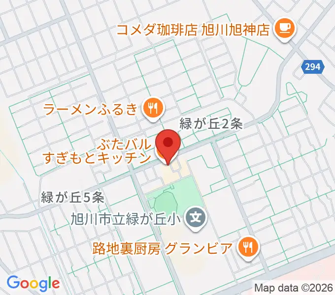 ローランド音楽教室旭川緑が丘校の地図