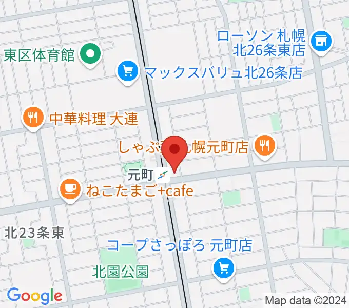 ローランドミュージックスクール札幌元町校の地図