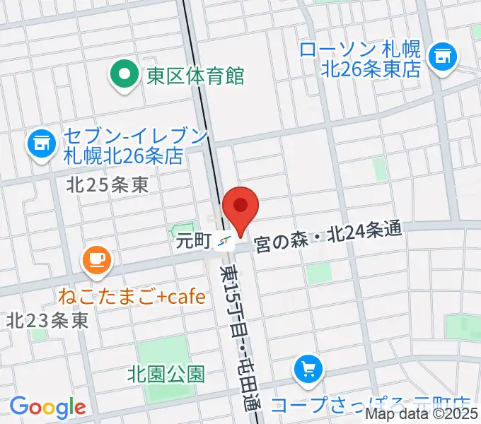 ローランドミュージックスクール札幌元町校の地図