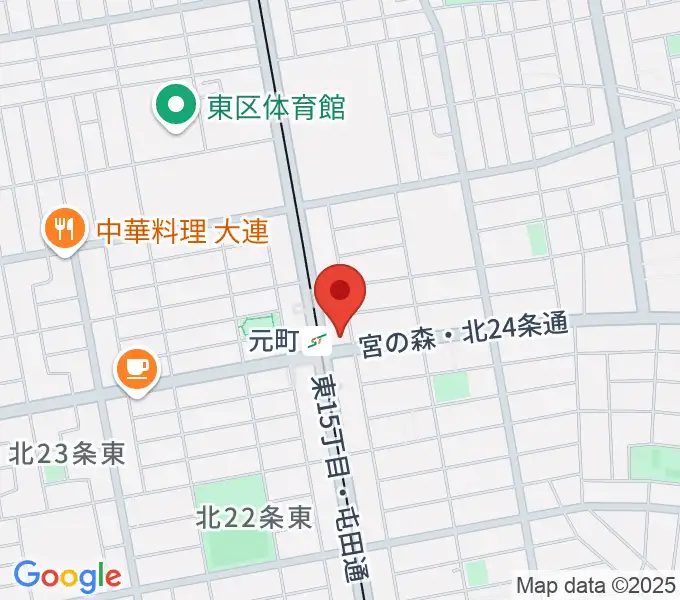 ローランドミュージックスクール札幌元町校の地図