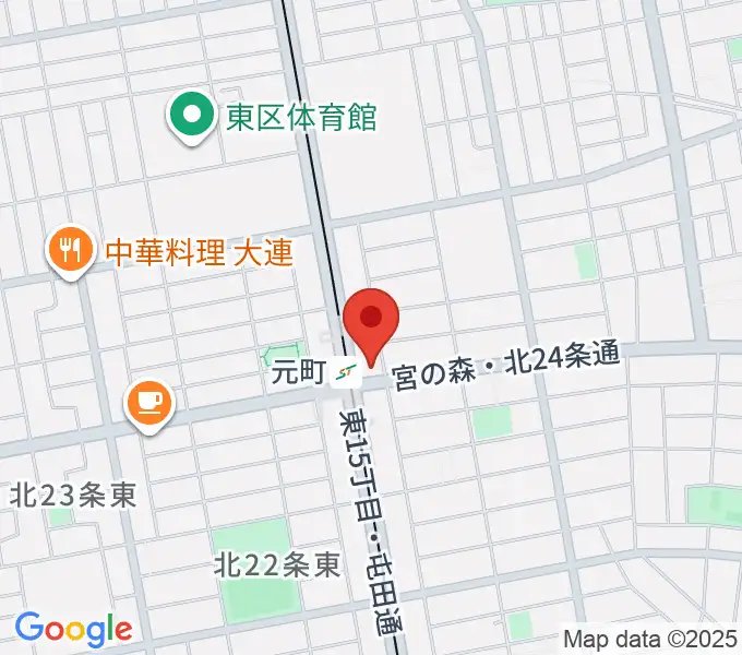 ローランドミュージックスクール札幌元町校の地図