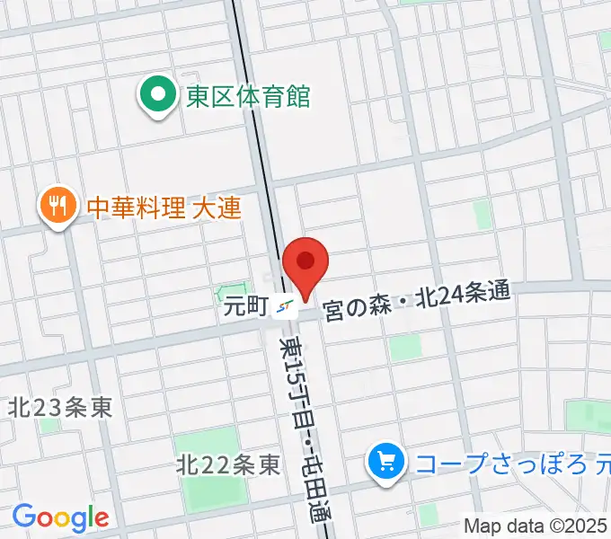 ローランドミュージックスクール札幌元町校の地図
