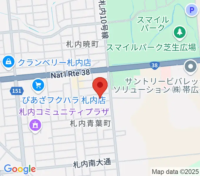 もうり音楽教室の地図