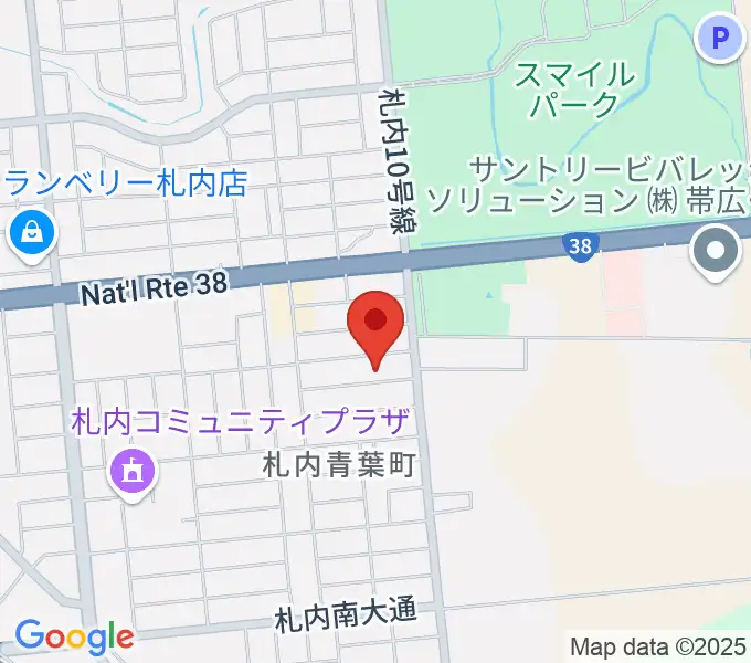 もうり音楽教室の地図