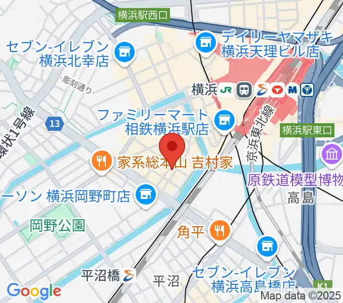 ヤマハミュージック 横浜店の地図