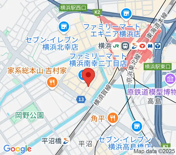 ヤマハミュージック 横浜店の地図