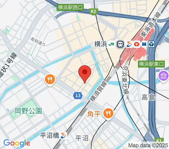 ヤマハミュージック 横浜店の地図