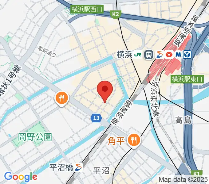 ヤマハミュージック 横浜店の地図