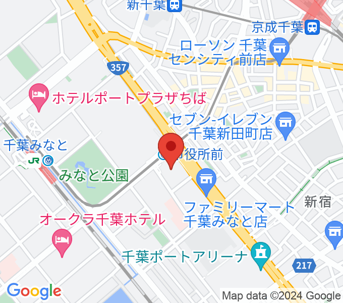 ヤマハミュージック 千葉店の場所